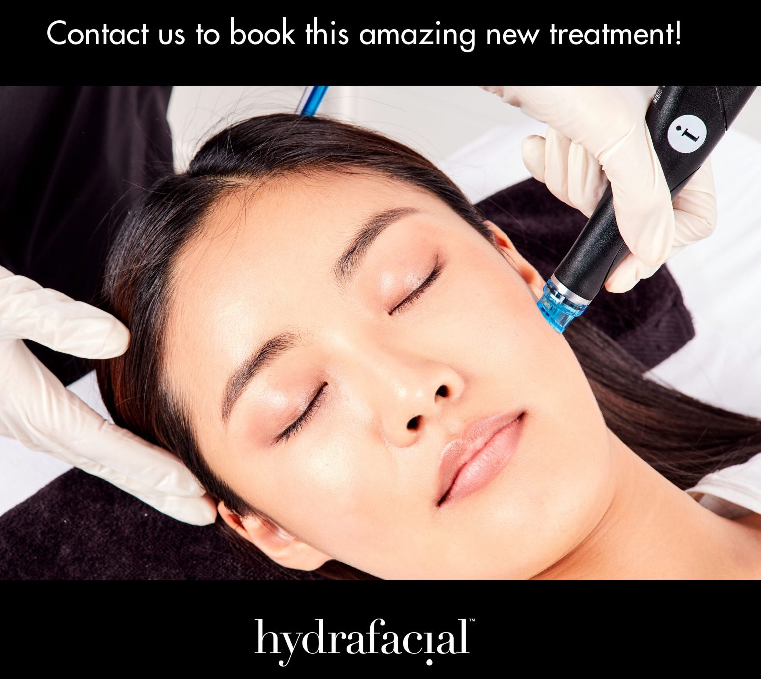 Woman receiving Hydrafacial